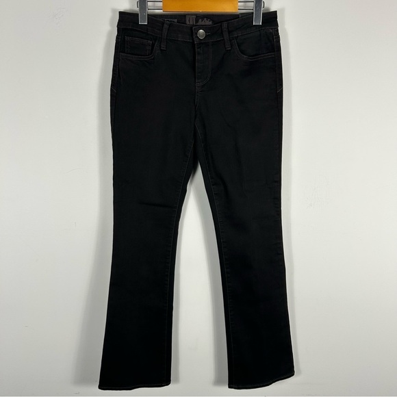 NWT KUT FARRAH BABY BOOTCUT Classic Black Women's Jeans 6 - Picture 1 of 10